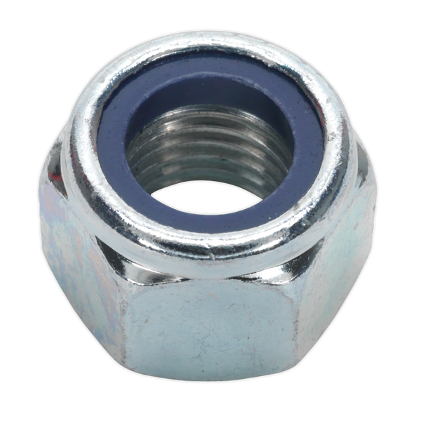 Sealey NLN16 Zinc Plated Nylon Locknut DIN 982 - M16 - Pack of 25