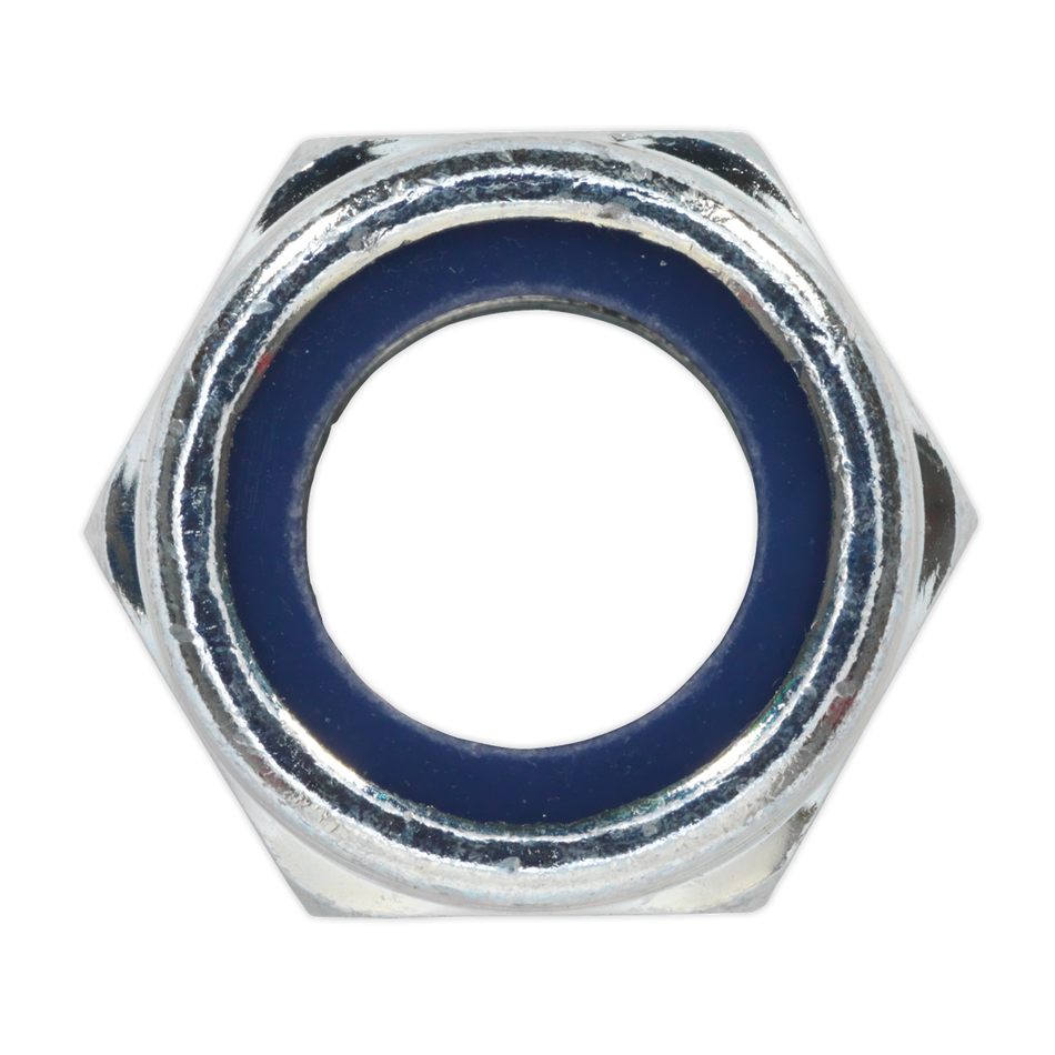 Sealey NLN16 Zinc Plated Nylon Locknut DIN 982 - M16 - Pack of 25
