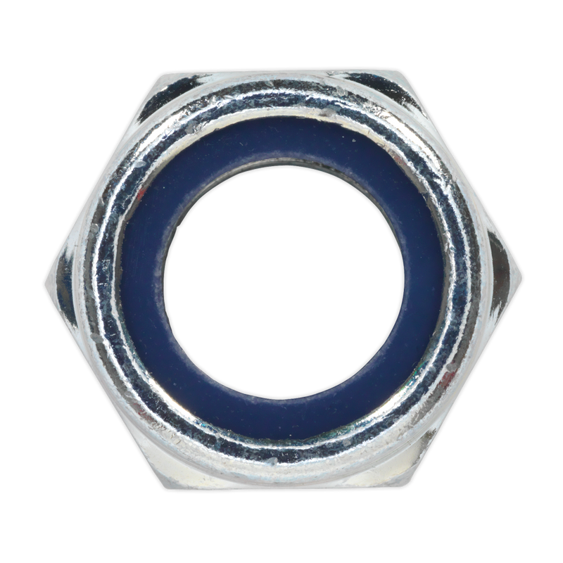 Sealey NLN16 Zinc Plated Nylon Locknut DIN 982 - M16 - Pack of 25