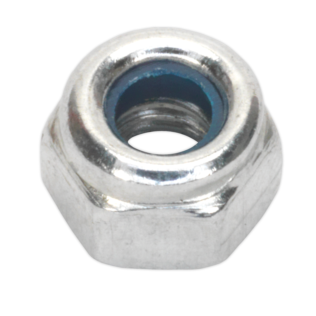 Sealey NLN4 Zinc Plated Nylon Locknut DIN 982 - M4 - Pack of 100