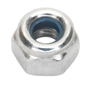 Sealey NLN4 Zinc Plated Nylon Locknut DIN 982 - M4 - Pack of 100