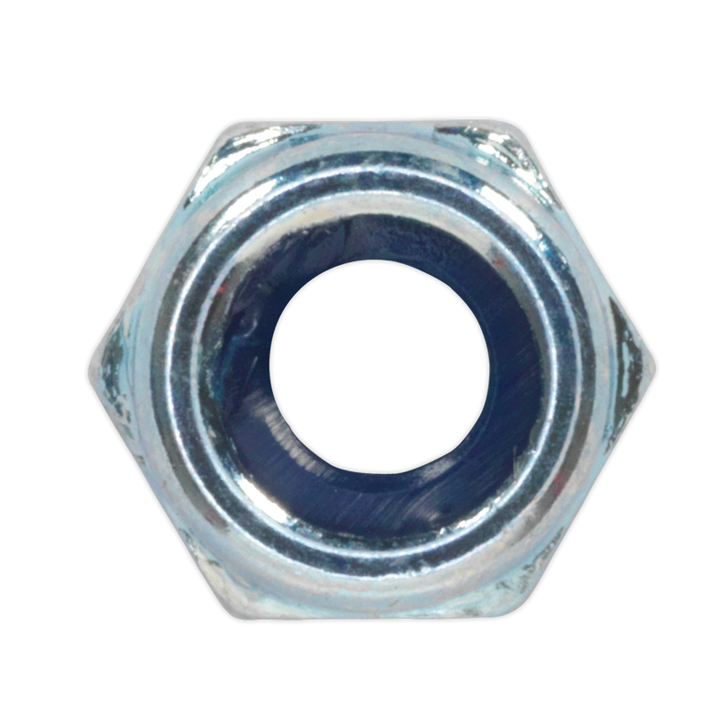 Sealey NLN5 Zinc Plated Nylon Locknut DIN 982 - M5 - Pack of 100