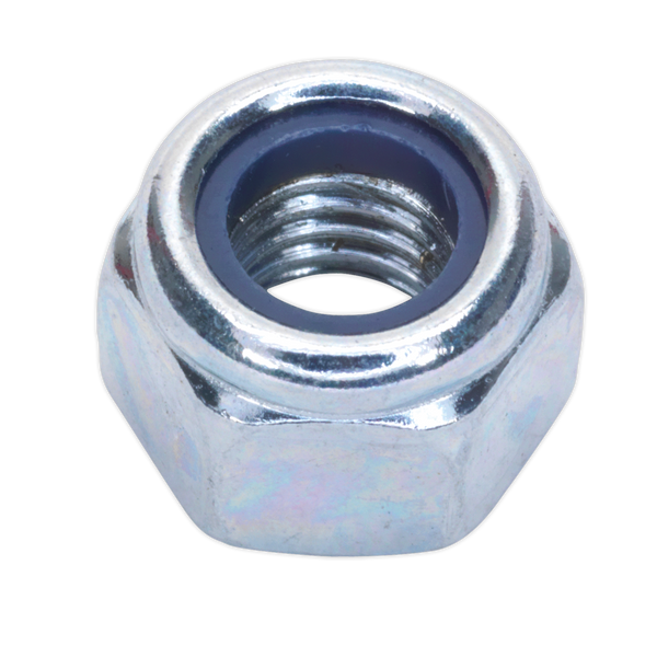Sealey NLN8 Zinc Plated Nylon Locknut DIN 982 - M8- Pack of 100