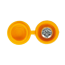 Sealey NPY50 Yellow Numberplate Screw with Flip Cap 4.2 x 19mm - Pack of 50