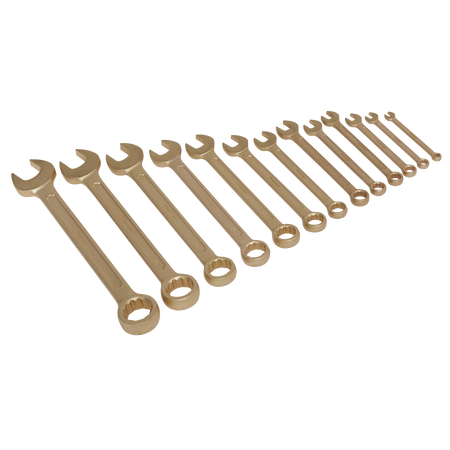 Sealey NS001 13pc Combination Spanner Set - Non-Sparking