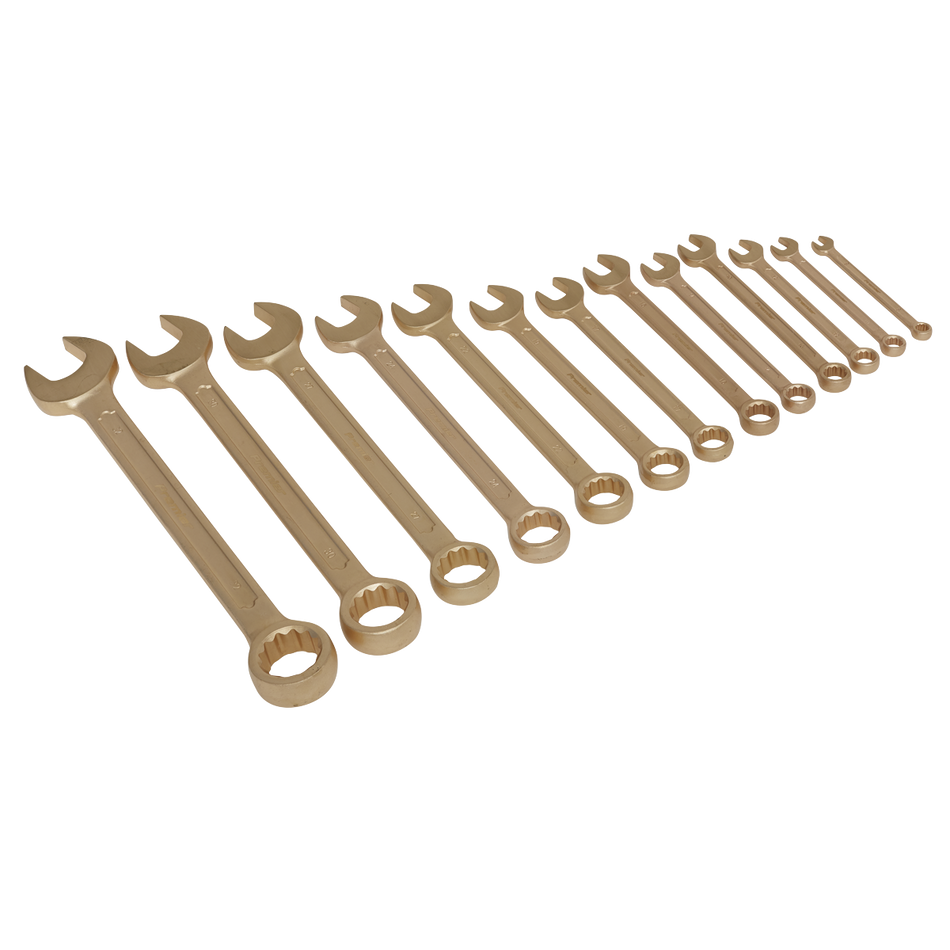 Sealey NS001 13pc Combination Spanner Set - Non-Sparking