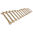 Sealey NS001 13pc Combination Spanner Set - Non-Sparking