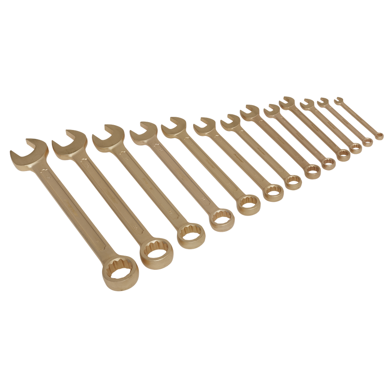 Sealey NS001 13pc Combination Spanner Set - Non-Sparking