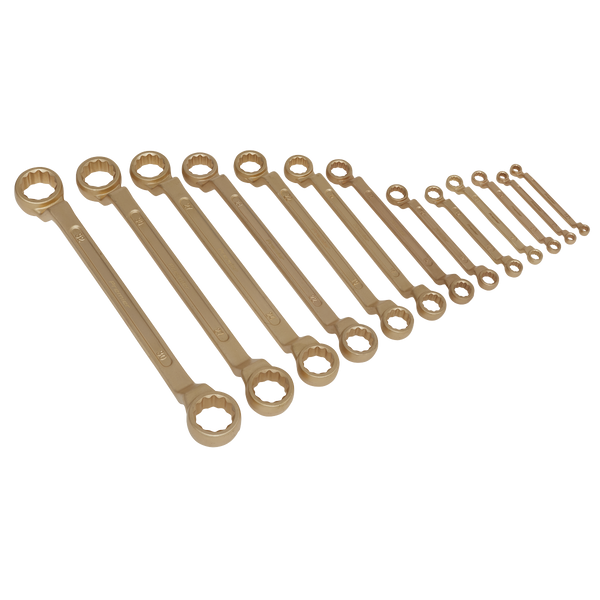 Sealey NS016 13pc Combination Spanner Set - Non-Sparking