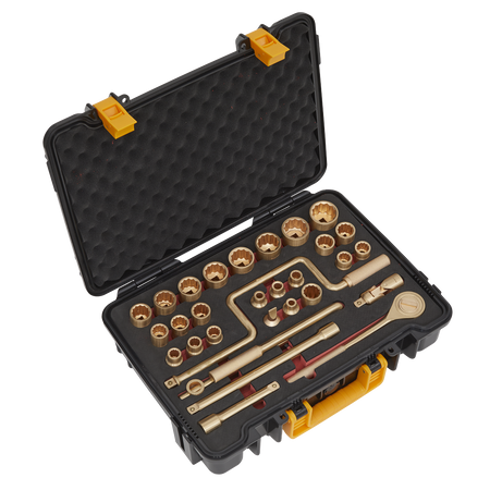 Sealey NS039 31pc 1/2"Sq Drive Socket Set - Non-Sparking