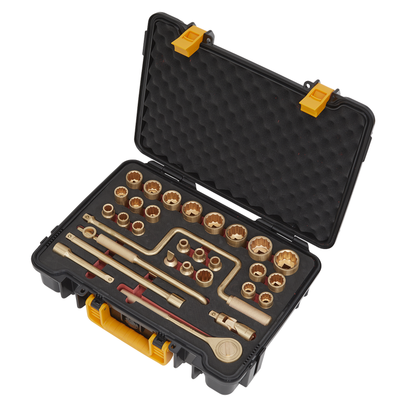 Sealey NS039 31pc 1/2"Sq Drive Socket Set - Non-Sparking