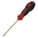 Sealey NS092 3 x 75mm Slotted Screwdriver - Non-Sparking