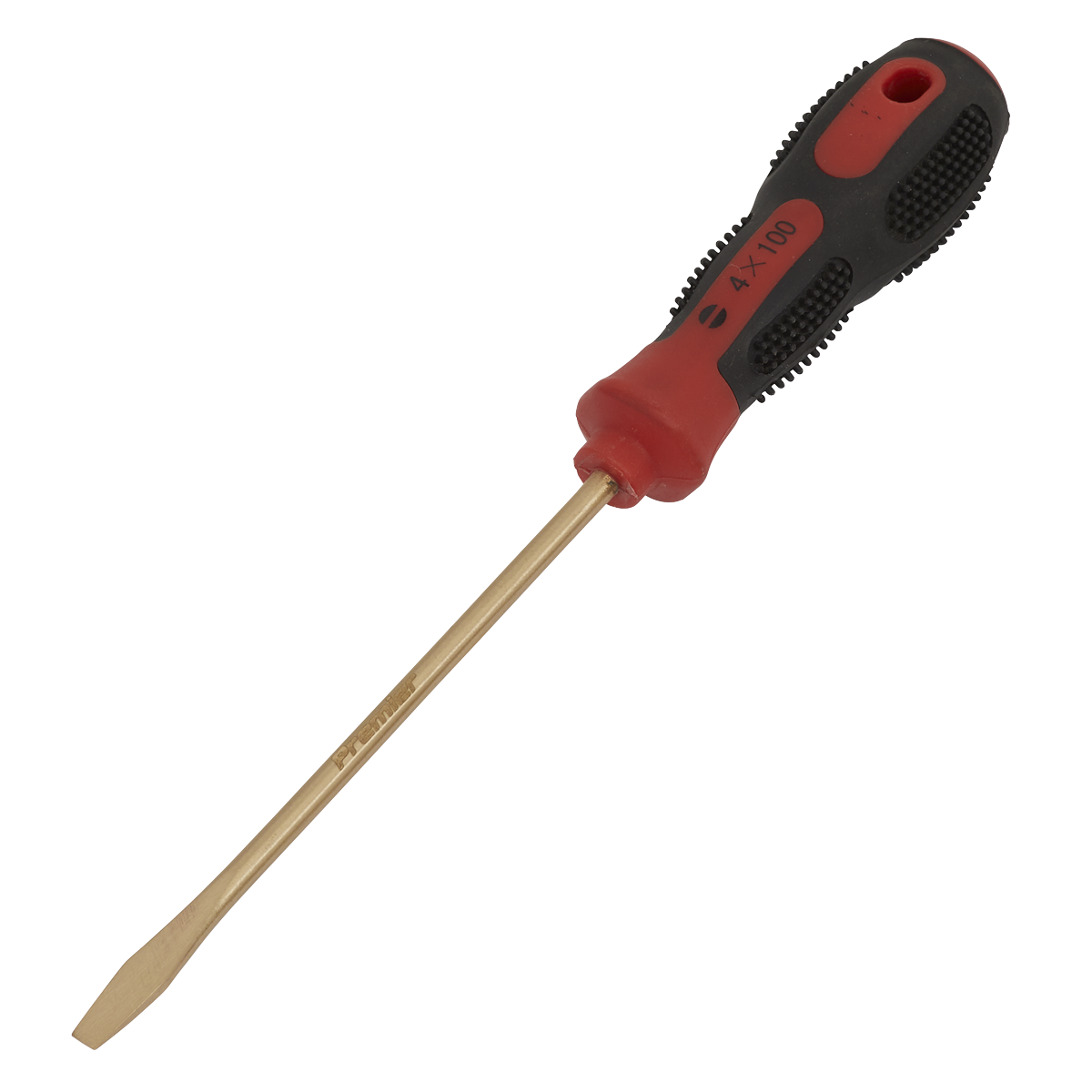 Sealey NS093 4 x 100mm Slotted Screwdriver - Non-Sparking