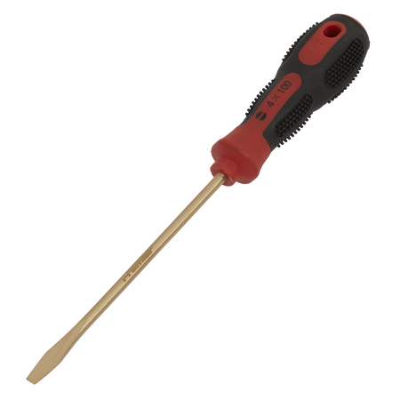 Sealey NS093 4 x 100mm Slotted Screwdriver - Non-Sparking