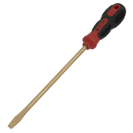 Sealey NS095 8 x 200mm Slotted Screwdriver - Non-Sparking