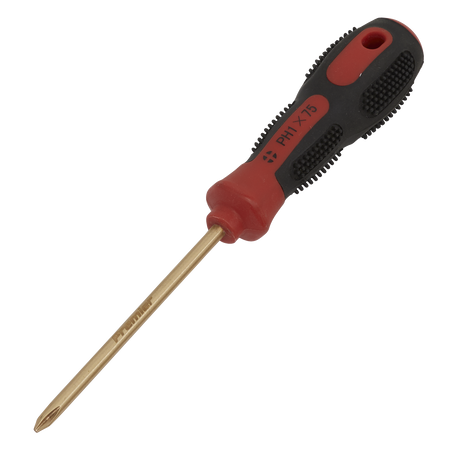 Sealey NS096 #1 x 75mm Phillips Screwdriver - Non-Sparking
