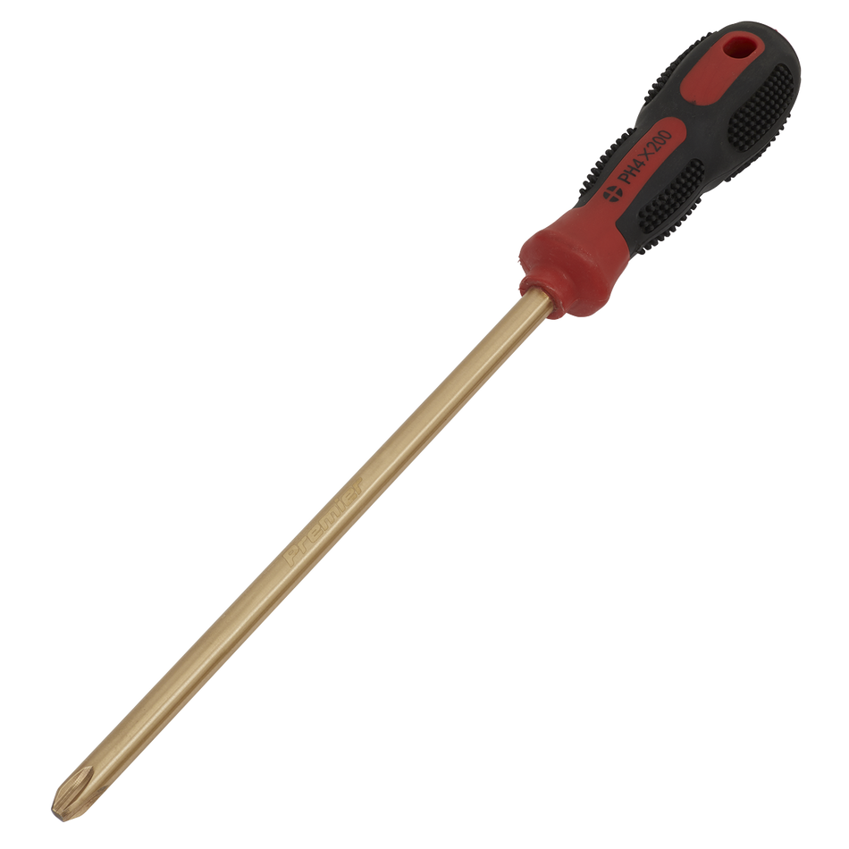 Sealey NS099 #4 x 200mm Phillips Screwdriver - Non-Sparking