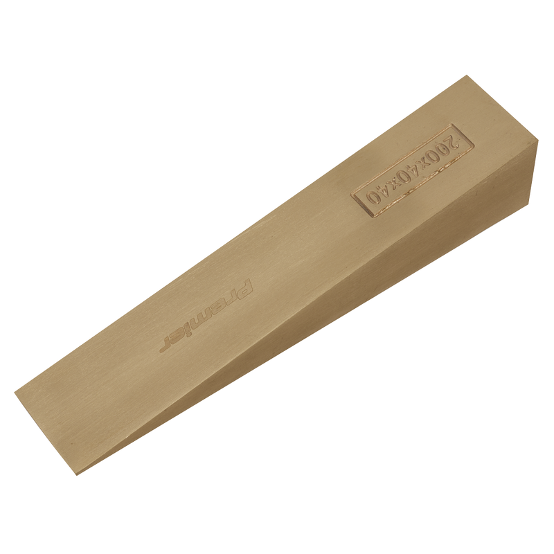 Sealey NS122 200 x 40 x 40mm Wedge - Non-Sparking