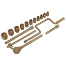 Sealey NS124 17pc 1/2"Sq Drive Socket Set - Non-Sparking