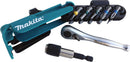 Makita P-79142 12 Piece Screwdriver Bit Set Colour Coded with Bit Holder and Ratchet