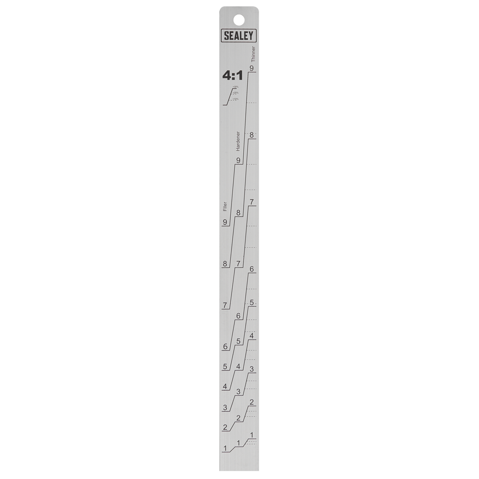 Sealey PA04 Aluminium Paint Measuring Stick 2:1/4:1