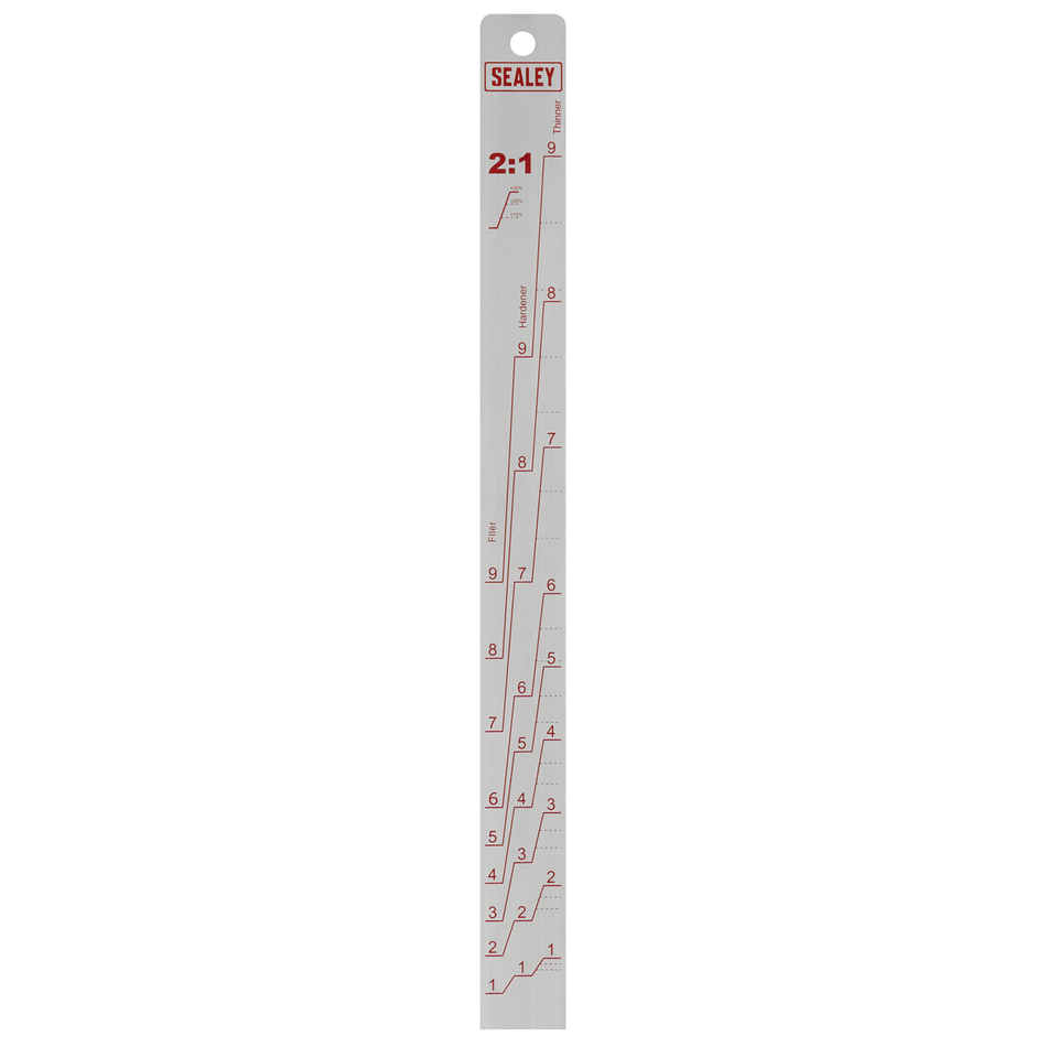 Sealey PA04 Aluminium Paint Measuring Stick 2:1/4:1