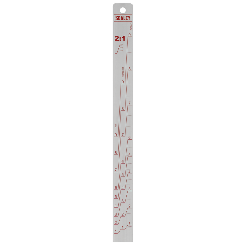Sealey PA04 Aluminium Paint Measuring Stick 2:1/4:1