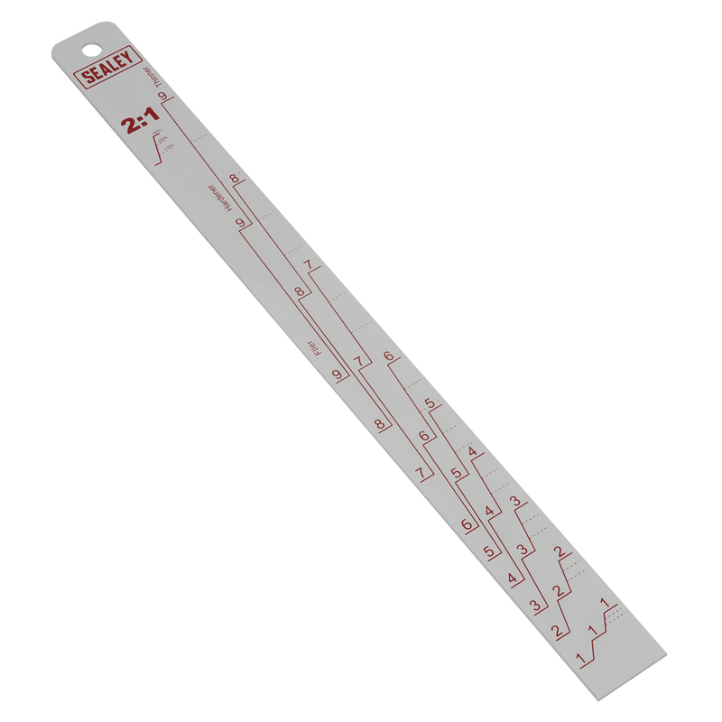 Sealey PA04 Aluminium Paint Measuring Stick 2:1/4:1