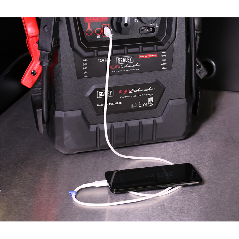 Sealey PBI2212GS Schumacher 2300A 12V RoadStart Emergency Jump Starter - DEKRA Approved