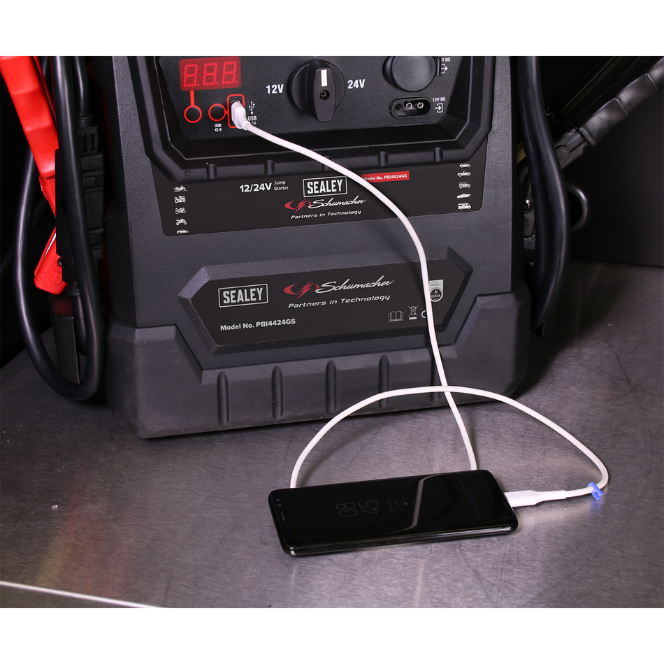 Sealey PBI4424GS Schumacher¬¨¬®¬¨√Ü 4600A 12/24V RoadStart¬¨¬®¬¨√Ü Emergency Jump Starter - DEKRA Approved