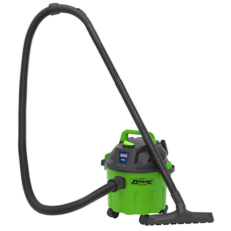 Sealey PC102HV 10L Wet & Dry Vacuum Cleaner 1000W/230V - Hi-Vis Green