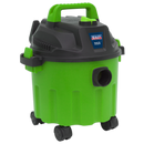 Sealey PC102HV 10L Wet & Dry Vacuum Cleaner 1000W/230V - Hi-Vis Green