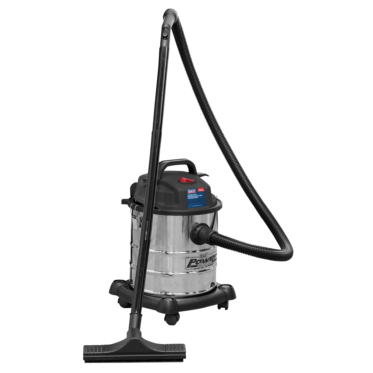Sealey PC195SD 20L Wet & Dry Vacuum Cleaner 1200W Stainless Drum