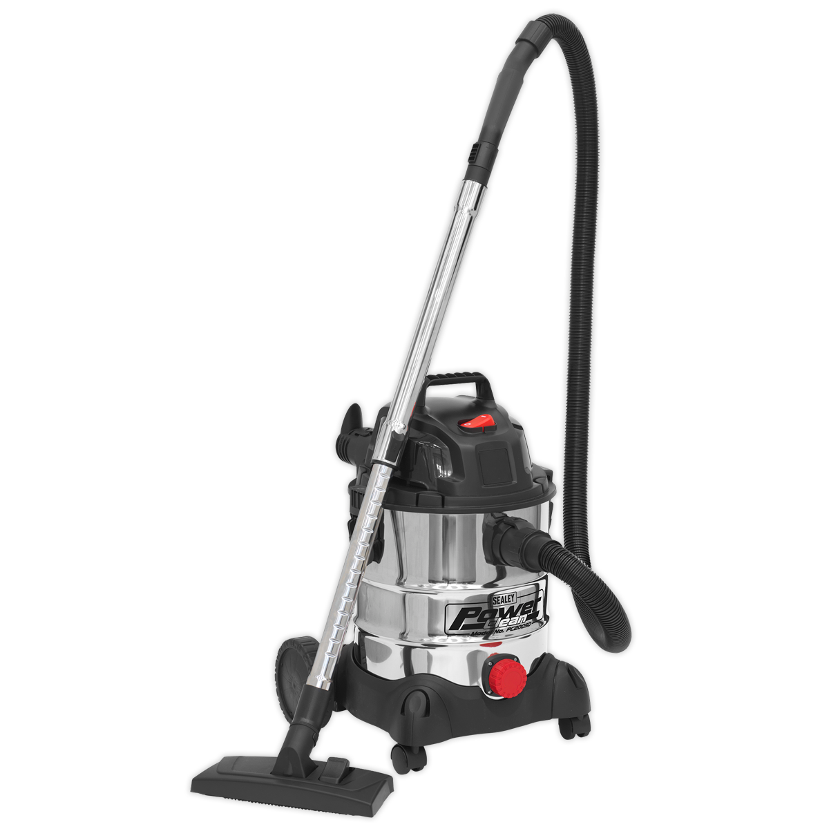 Sealey PC200SD 20L Wet & Dry Industrial Vacuum Cleaner 1250W Stainless Drum