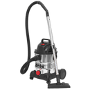 Sealey PC200SD 20L Wet & Dry Industrial Vacuum Cleaner 1250W Stainless Drum