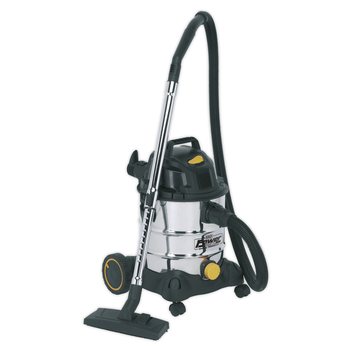 Sealey PC200SD110V 20L Wet & Dry Industrial Vacuum Cleaner 1250W/110V Stainless Drum