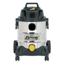 Sealey PC200SD110V 20L Wet & Dry Industrial Vacuum Cleaner 1250W/110V Stainless Drum