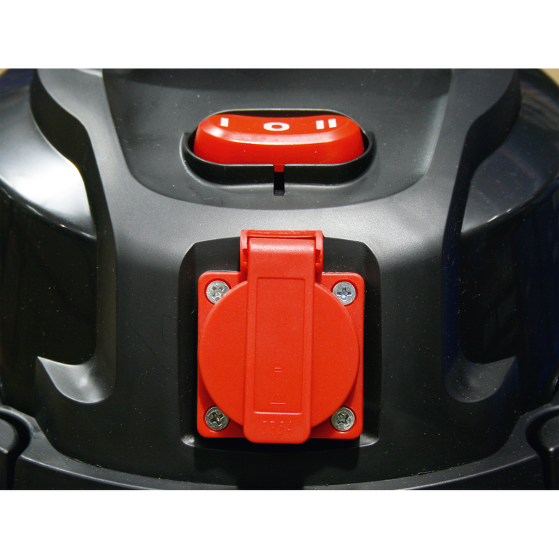 Sealey PC200SDAUTO 20L Wet & Dry Industrial Vacuum Cleaner 1400W with Stainless Drum & Auto Start
