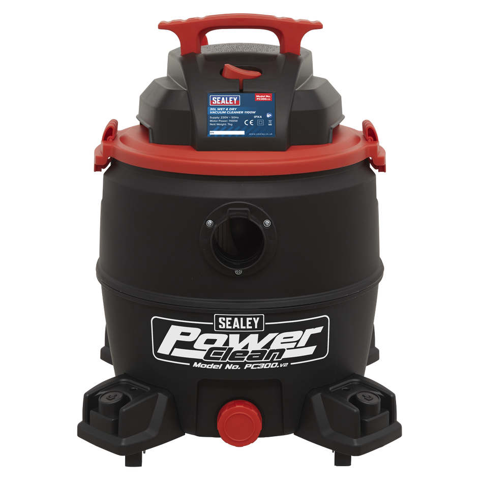 Sealey PC300 30L Wet & Dry Vacuum Cleaner 1100W