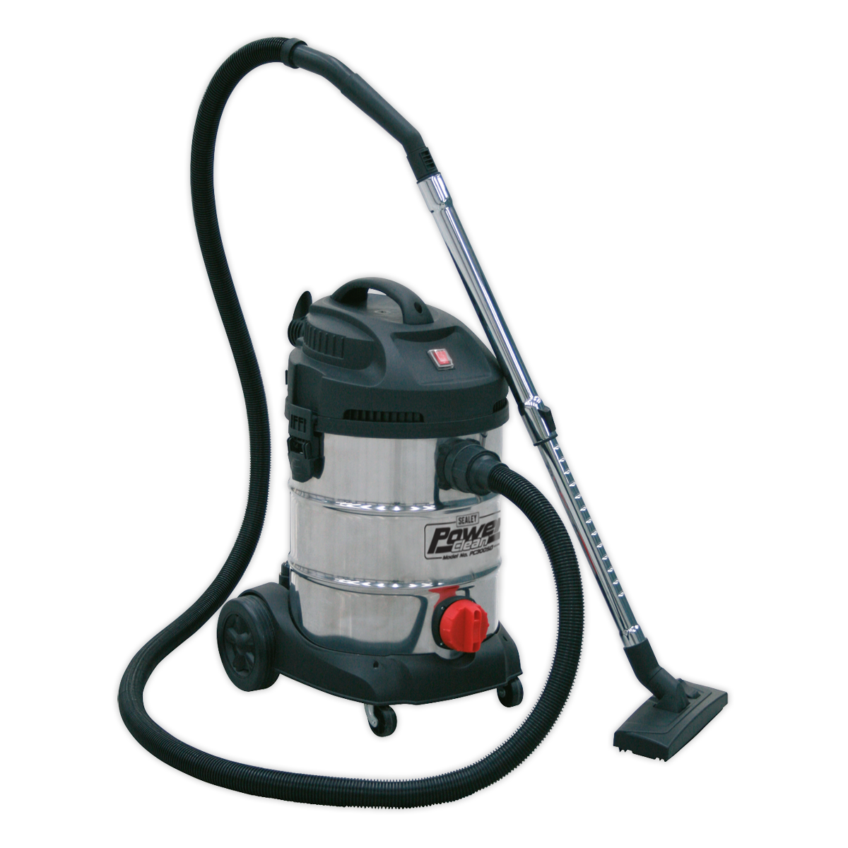 Sealey PC300SD 30L Wet & Dry Industrial Vacuum Cleaner 1400W Stainless Drum