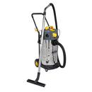 Sealey PC380M110V 38L Dust-Free Wet & Dry Industrial Vacuum Cleaner Stainless Steel Drum M Class Filtration