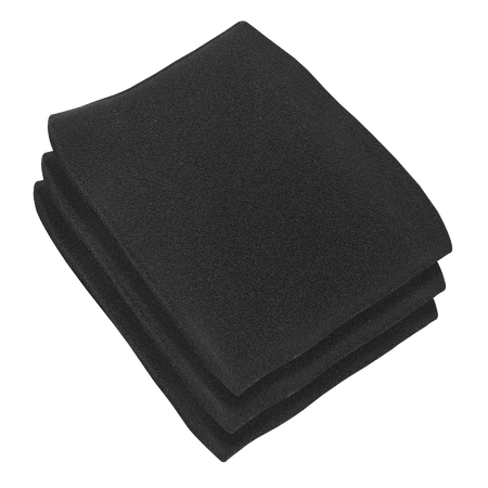 Sealey PC380MFF Foam Filter - Pack of 3