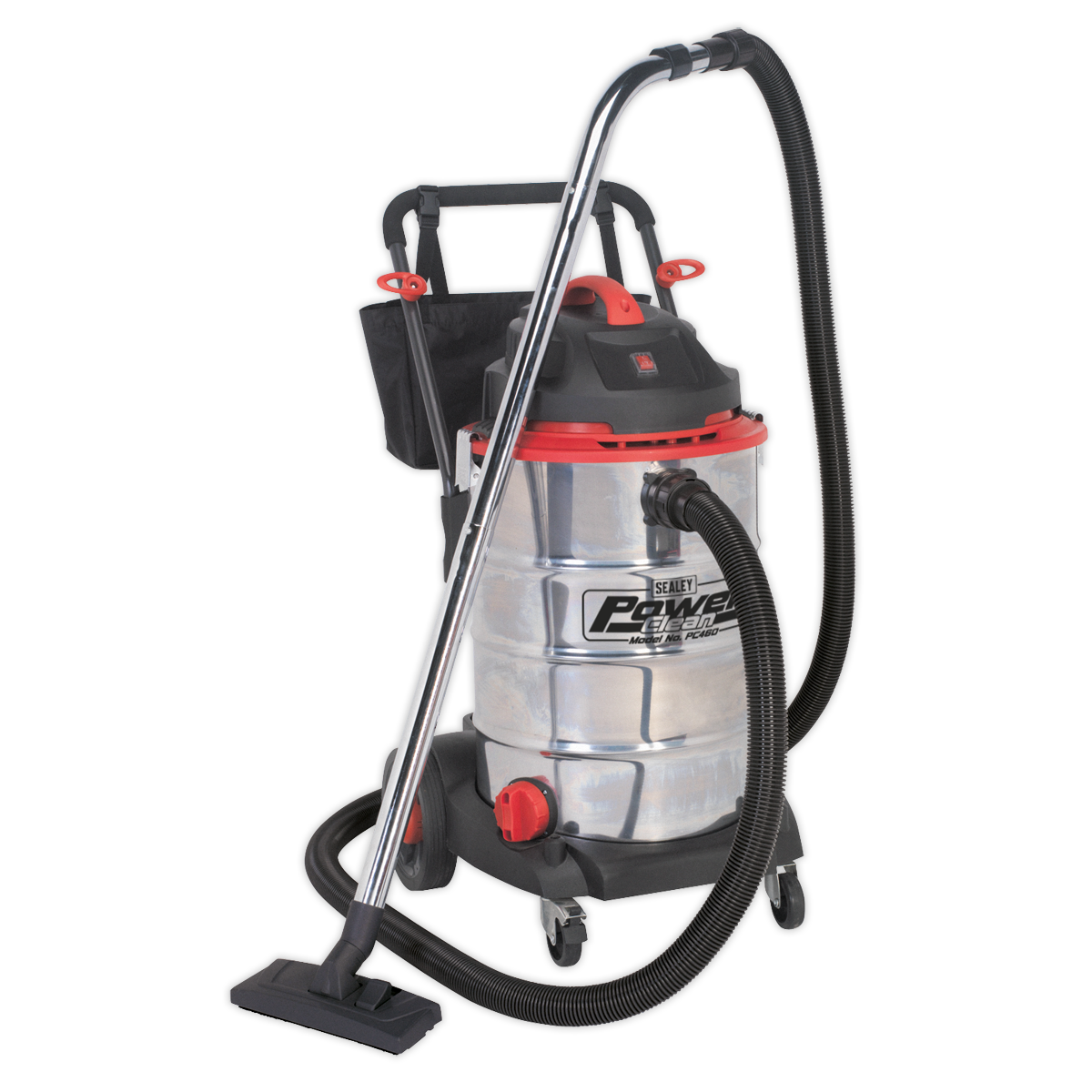 Sealey PC460 60L Wet & Dry Vacuum Cleaner 1600W Stainless Drum