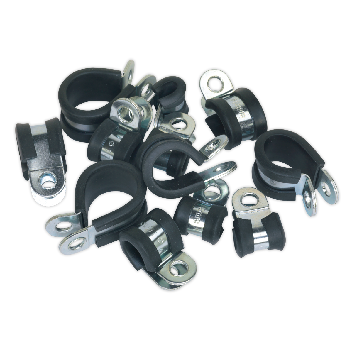 Sealey PCJASS 60pc Rubber Lined P-Clip Assortment