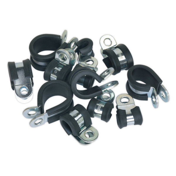 Sealey PCJASS 60pc Rubber Lined P-Clip Assortment