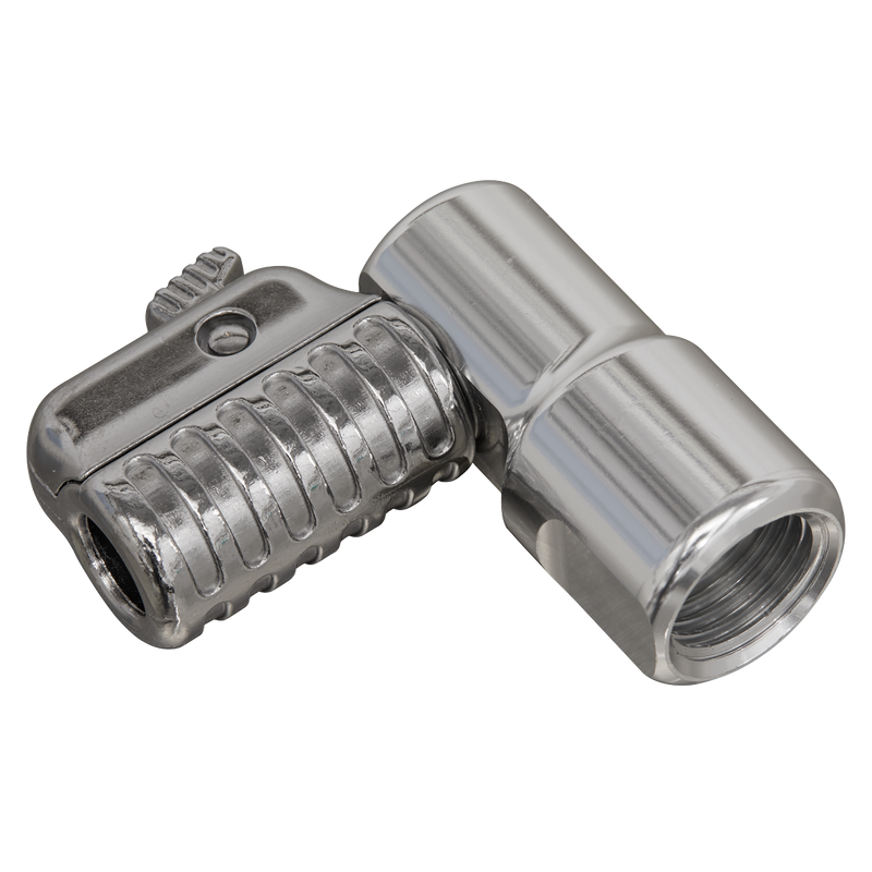Sealey PCL6A 1/4"BSP(F) 90‚Äö√Ñ√∂‚àö‚Ä†‚àö‚àÇ‚Äö√†√∂‚àö¬∞¬¨¬®¬¨¬Æ‚Äö√Ñ√∂‚àö‚Ä†‚àö¬™ Angled Swivel Tyre Inflator Clip-On Connector