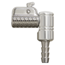 Sealey PCL8A 8mm Bore 90 Angled Swivel Tyre Inflator Clip-On Connector