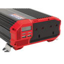 Sealey PI1100 1100W Power Inverter Modified Sine Wave 12V DC - 230V ~ 50Hz