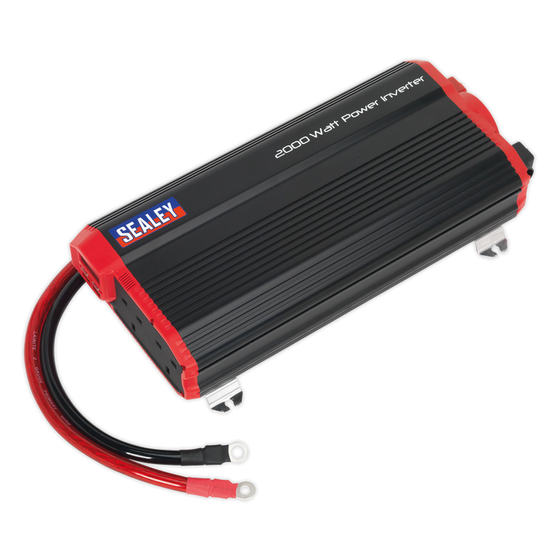 Sealey PI2000 2000W Power Inverter Modified Sine Wave 12V DC - 230V ~ 50Hz