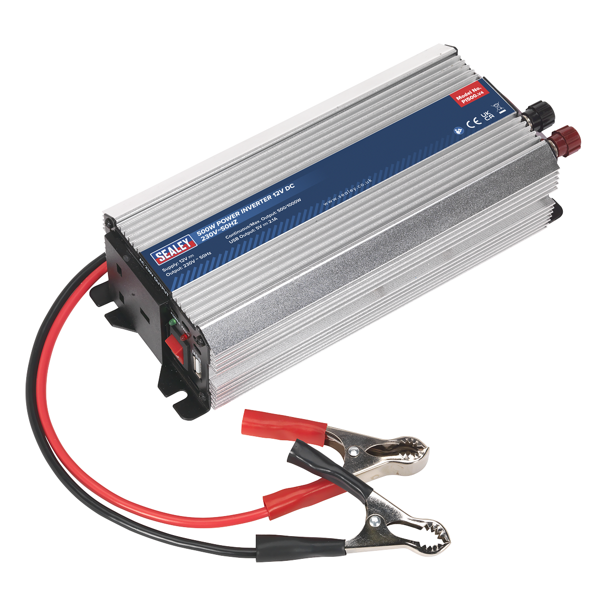 Sealey PI500 500W Power Inverter 12V DC - 230V~50Hz